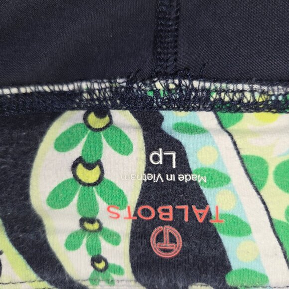 Talbots Womens LP Paisley Skort Navy Green White Stretchy Lined Activewear 4199 - Picture 4 of 9